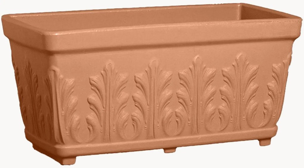 Vaso para exterior Cassetta Fogliata, Alt 30 cm