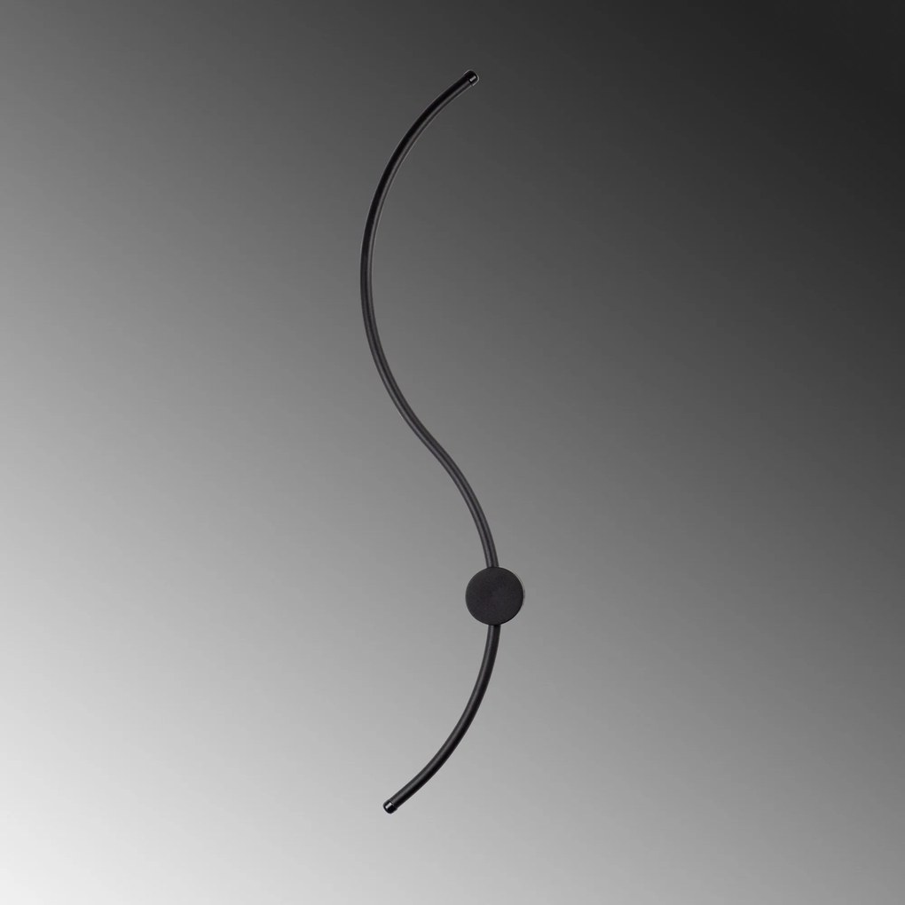 Candeeiro de Parede Uyan – Preto – 90x17x10 cm