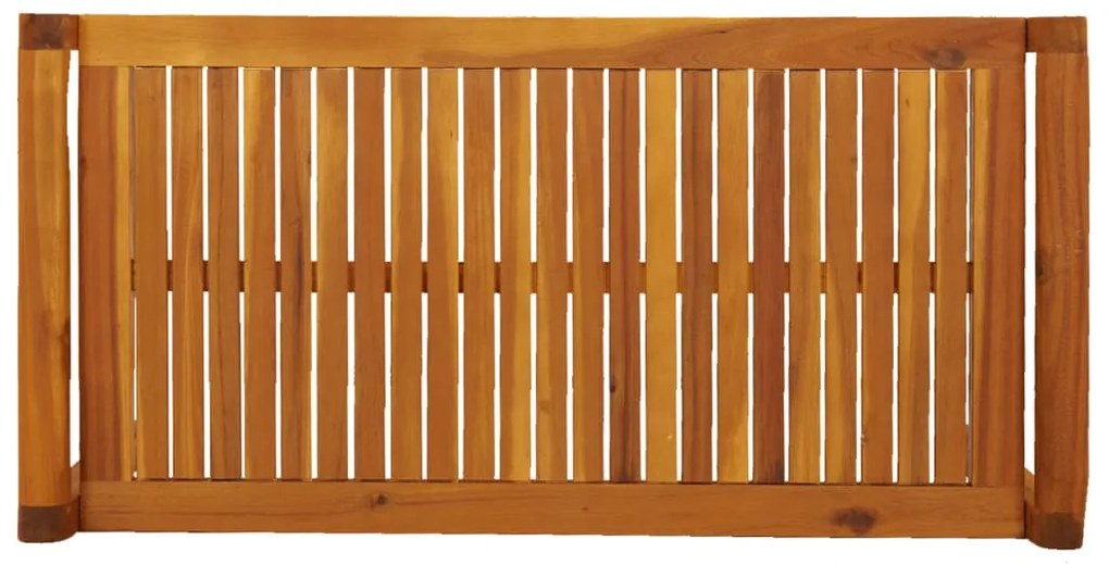 3 pcs conjunto lounge de jardim c/ almofadões acácia maciça