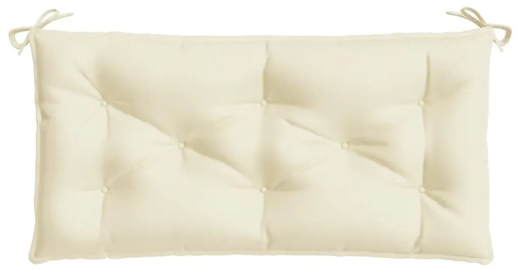 Almofadão p/ banco de jardim 100x50x7 cm tecido oxford creme