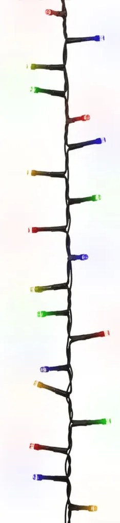 Cordão de luzes compacto 2000 luzes LED 45 m PVC multicolorido