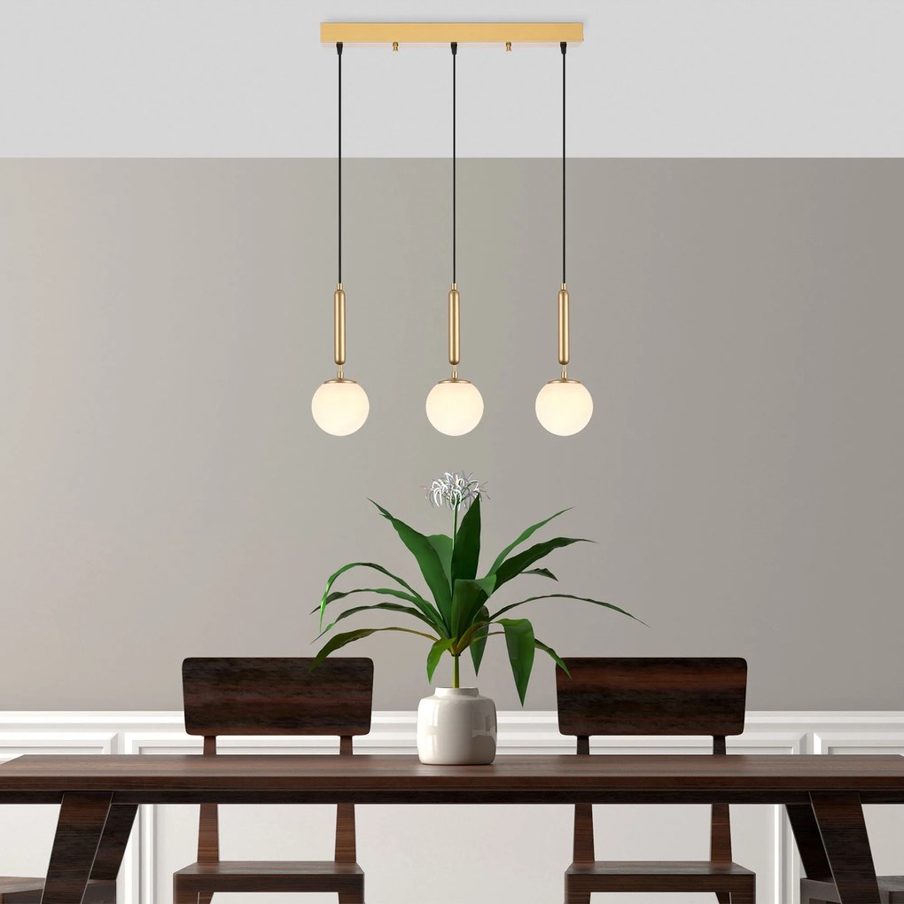 Candeeiro Chandelier King – Dourado Brilhante – 62 x 15 x 134 cm