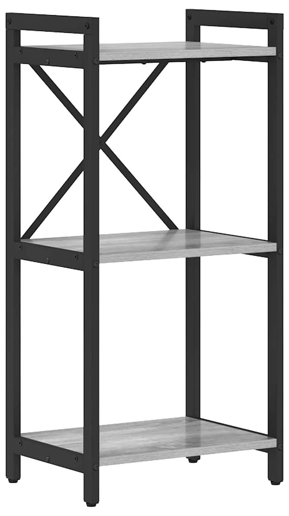 vidaXL Estante Sonoma cinzento 40 x 30 x 85 cm Madeira processada