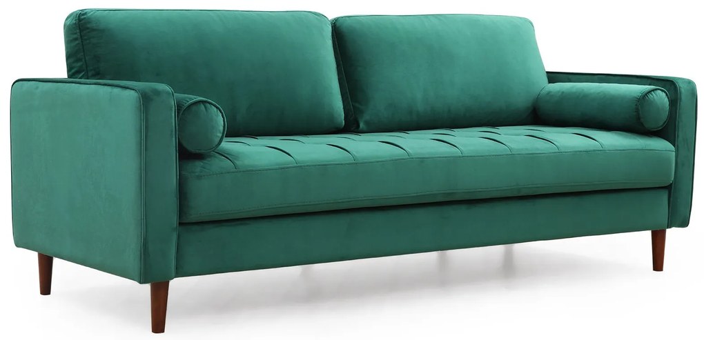 Sofá de 3 Lugares Rome – Verde – 215 cm x 90 cm x 70 cm
