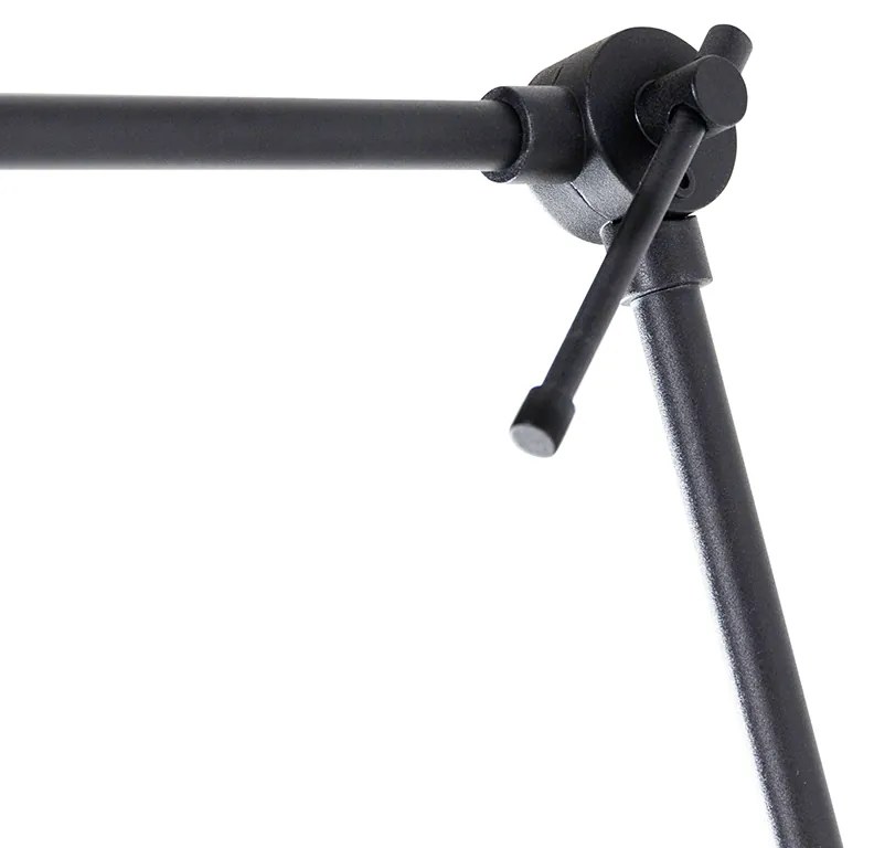 Candeeiro de parede moderno preto ajustável - Blitz