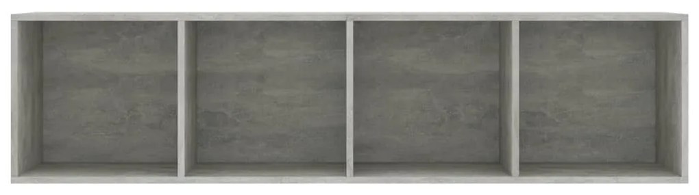 Estante/móvel de TV 143x30x36 cm contraplacado cinzento cimento