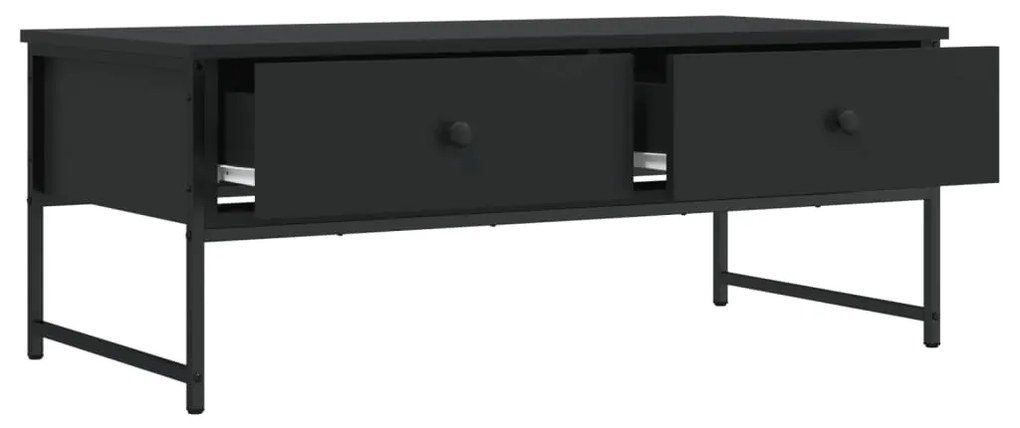 Mesa de centro 101x49x39,5 cm derivados de madeira preto