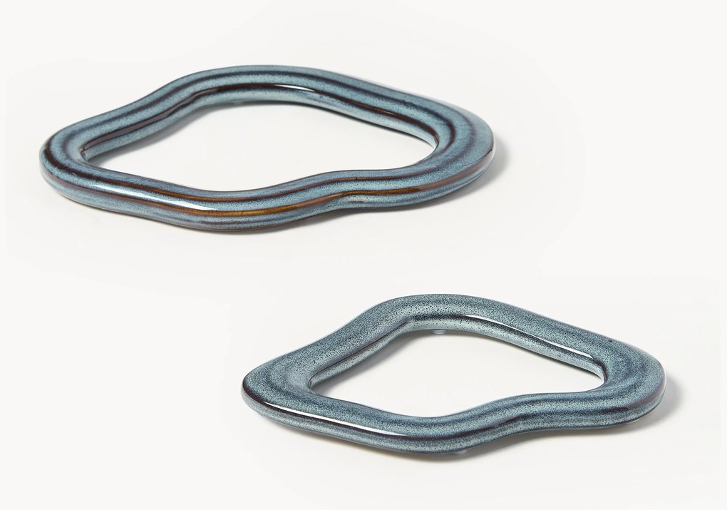 Bases para copos artesanal Nordic Sea, conjunto de 2