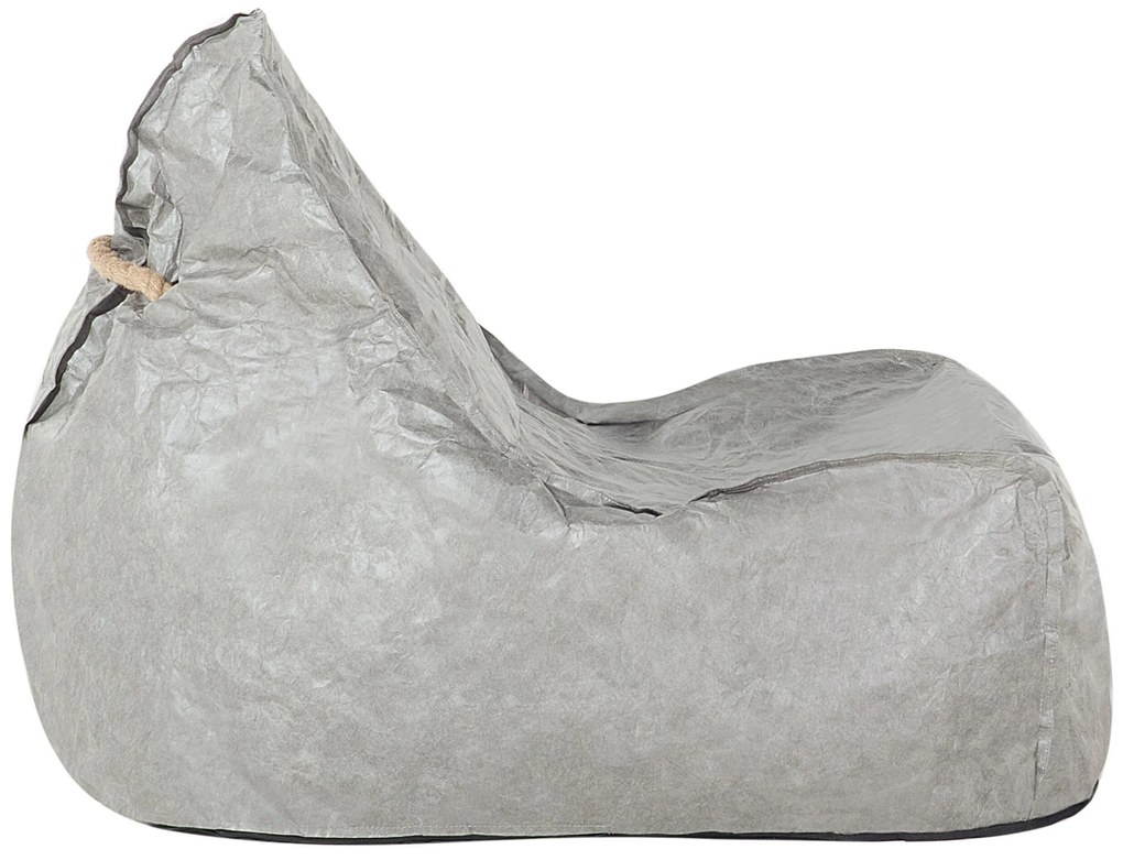 Pufe poltrona cinzento DROP Beliani