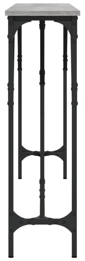 Mesa consola 180x23x75 cm derivados de madeira cinzento sonoma