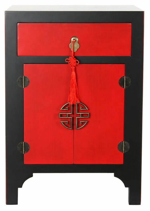 Mesa de Cabeceira DKD Home Decor Abeto MDF (45 x 35 x 66 cm)