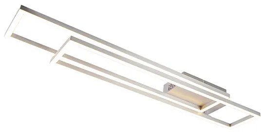 Candeeiro de teto retangular em aço 3-níveis de intensidade - Plazas Novo