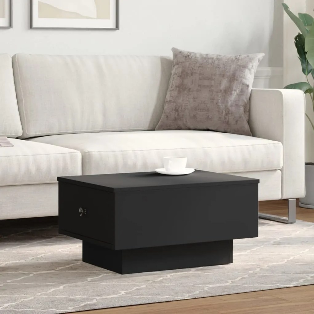 Mesa de centro 60x45x31 cm derivados de madeira preto