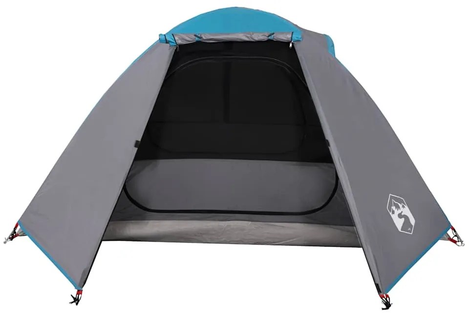Tenda de campismo cúpula para 2 pessoas impermeável azul