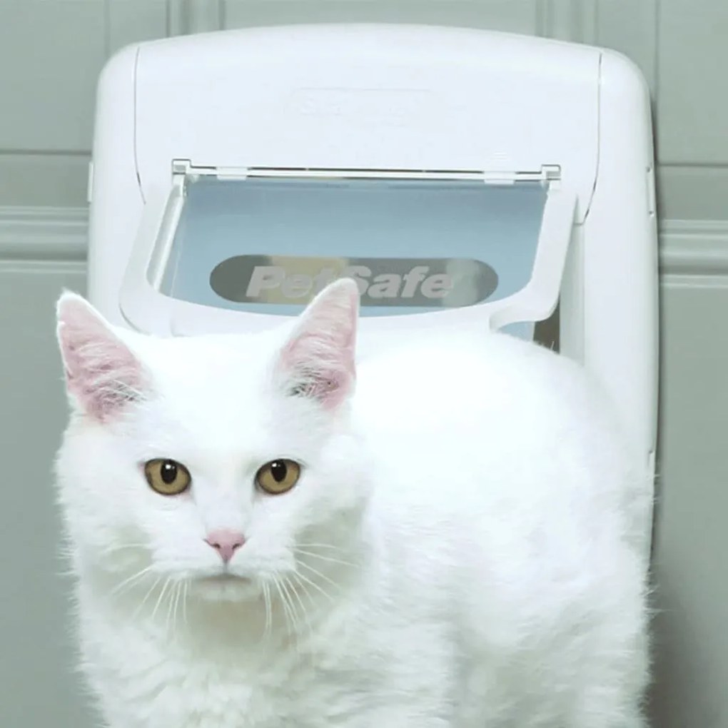 Porta magnética para gatos 4 vias Deluxe 400 branco 5005