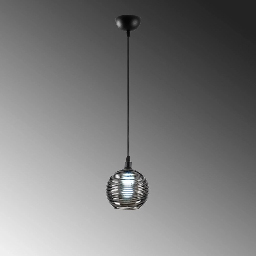 Candeeiro Chandelier Muzo – Preto – 15 x 15 cm
