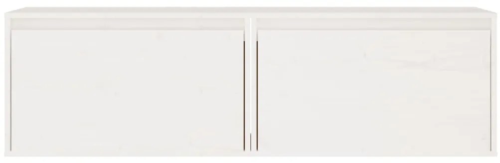 Armários de parede 2 pcs 60x30x35 cm pinho maciço branco