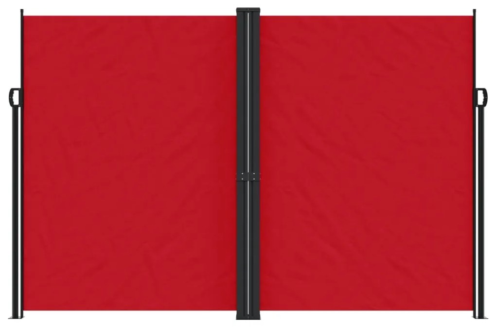 Toldo lateral retrátil 220x1000 cm vermelho