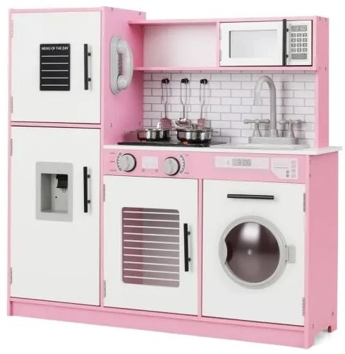 Conjunto de brinquedos de cozinha com forno e máquina de lavar para crianças a partir de 3 anos - Branco