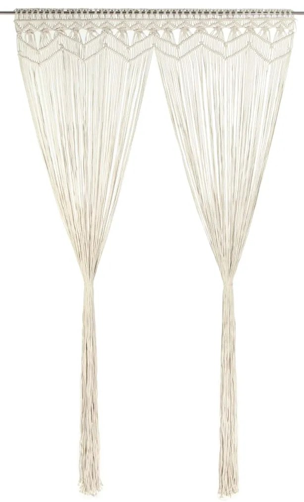 Cortina em macramé 140x240 cm algodão
