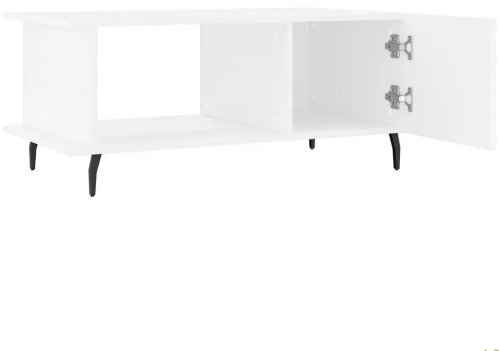 Mesa de centro 90x50x40 cm madeira processada branco