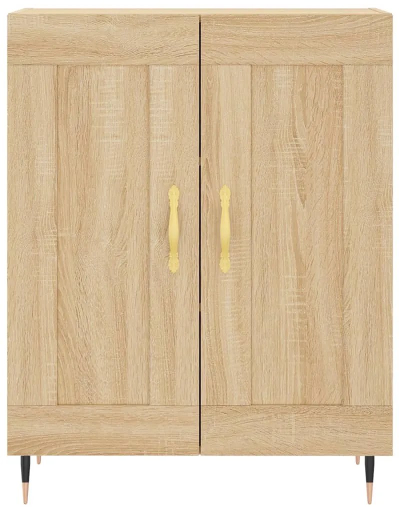 Armário alto 69,5x34x180 cm derivados de madeira cor sonoma