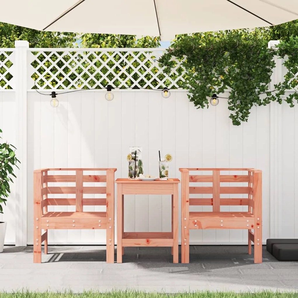 Cadeiras de jardim 2 pcs 61,5x53x71cm madeira de douglas maciça