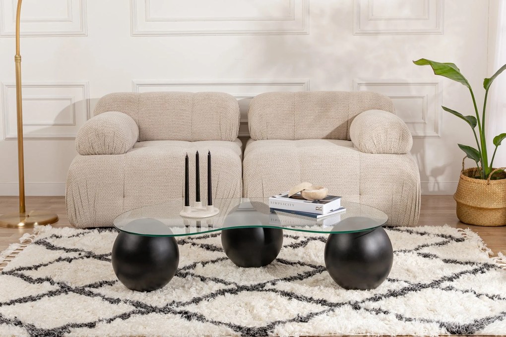 Mesa de Centro Sphere – Preto – 120 cm x 30 cm x 70 cm