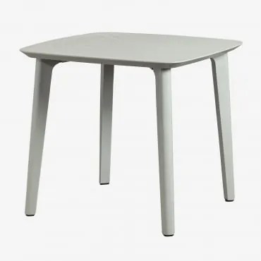 Mesa De Jardim Quadrada 85x85 Cm Em Polipropileno Scand Verde Cáqui - Sklum