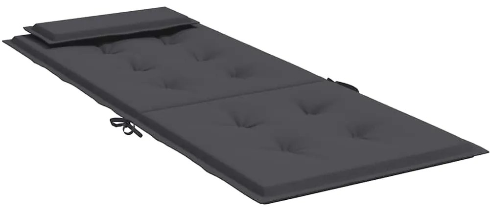Almofadões p/ cadeira encosto alto 4pcs tecido oxford antracite