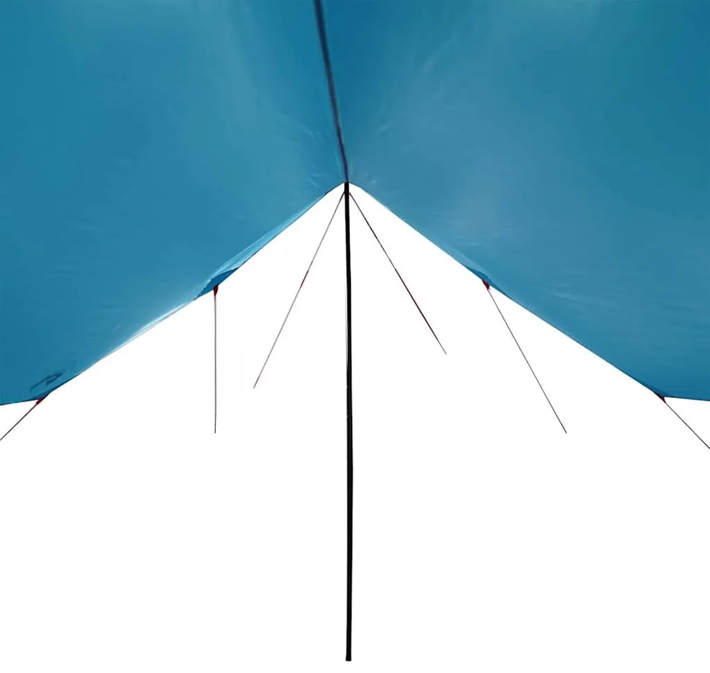Lona de campismo 460x305x210 cm impermeável azul