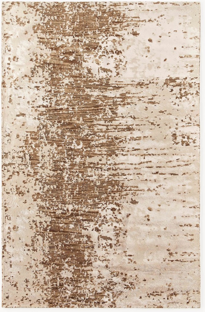 Tapete em lã tecido à mão com padrão abstrato Cynthia