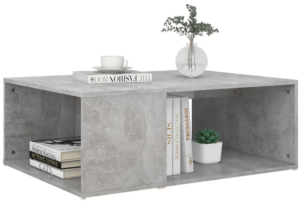 Mesa de centro 90x67x33 cm derivados madeira cinzento cimento