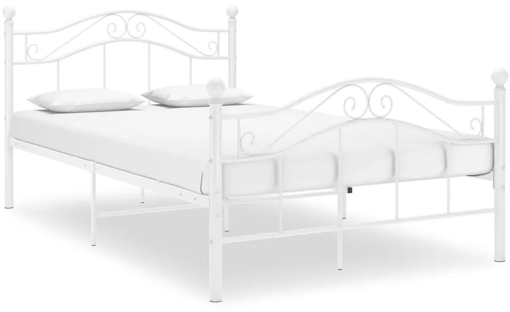 Estrutura de cama 120x200 cm metal branco