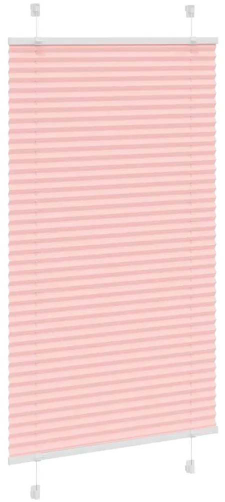 Rosa Plissada Cega 70x150 cm Largura Tecido 69,4 cm Poliéster