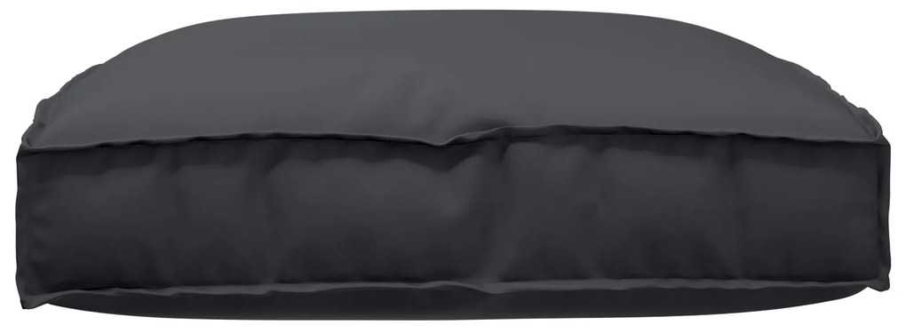 Almofada Pallet para Assento Preto 80x80x12 cm Tecido Oxford