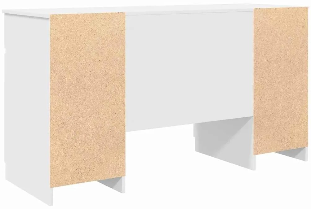 Mesa vidaXL Branca 140x49x76 cm Madeira engenheirada