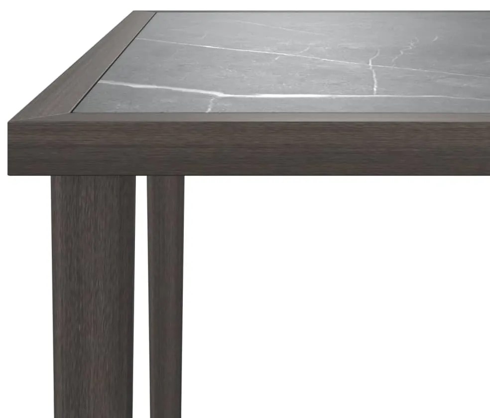 3 pcs conjunto lounge de jardim c/ almofadões vime PE cinzento