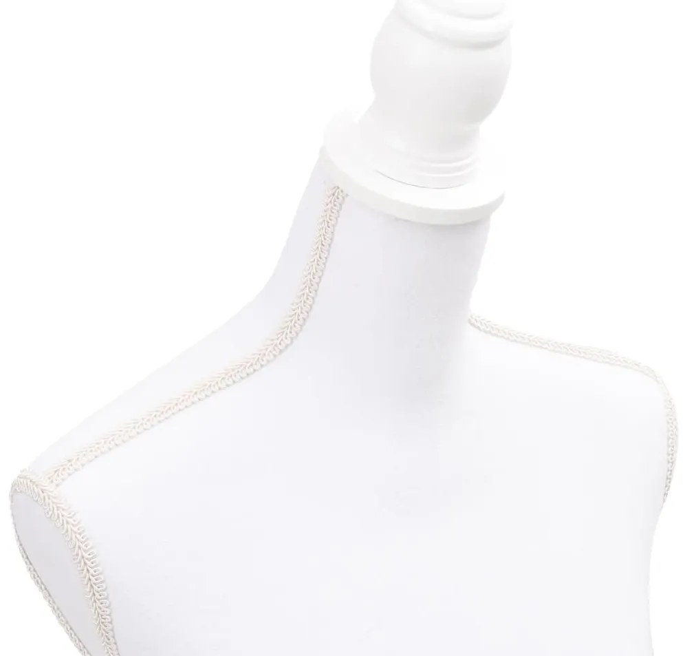 Busto manequim de senhora branco