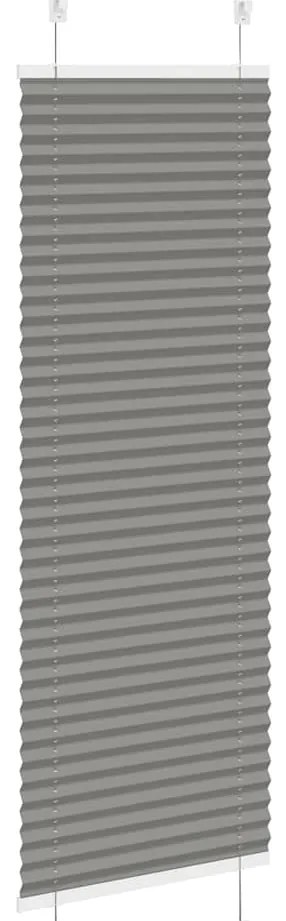 Antracite Plissada Cega 45x100 cm Largura Tecido 44,4 cm