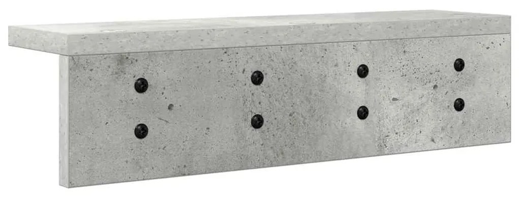 Cabideiro de Parede Cinzento cimento 40 x 10.5 x 10.5 cm