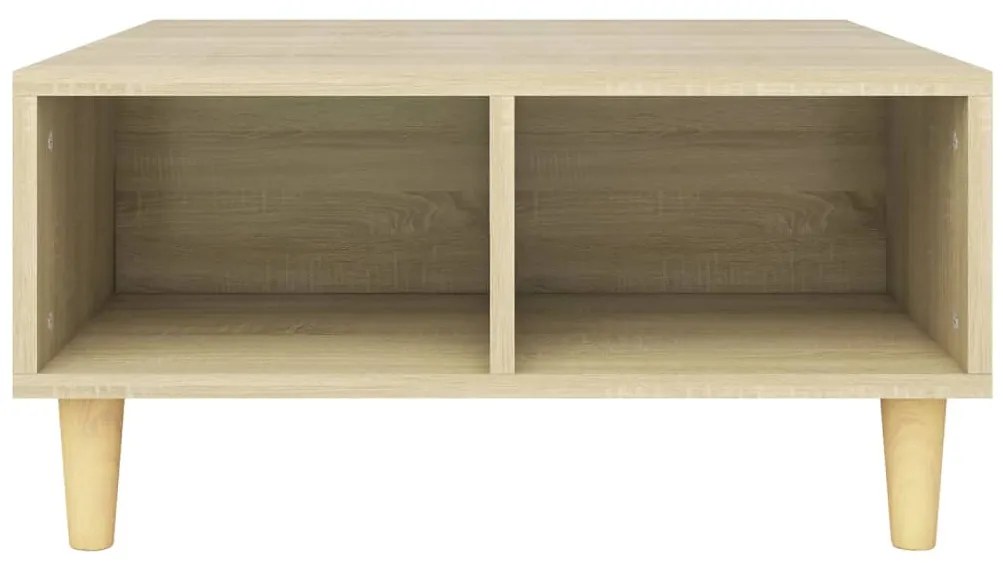 Mesa de centro 60x60x30 cm derivados de madeira carvalho sonoma