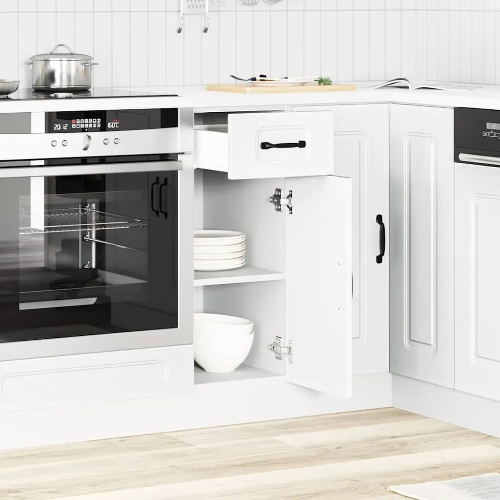 vidaXL Armário de cozinha baixo Kalmar madeira artificial branca