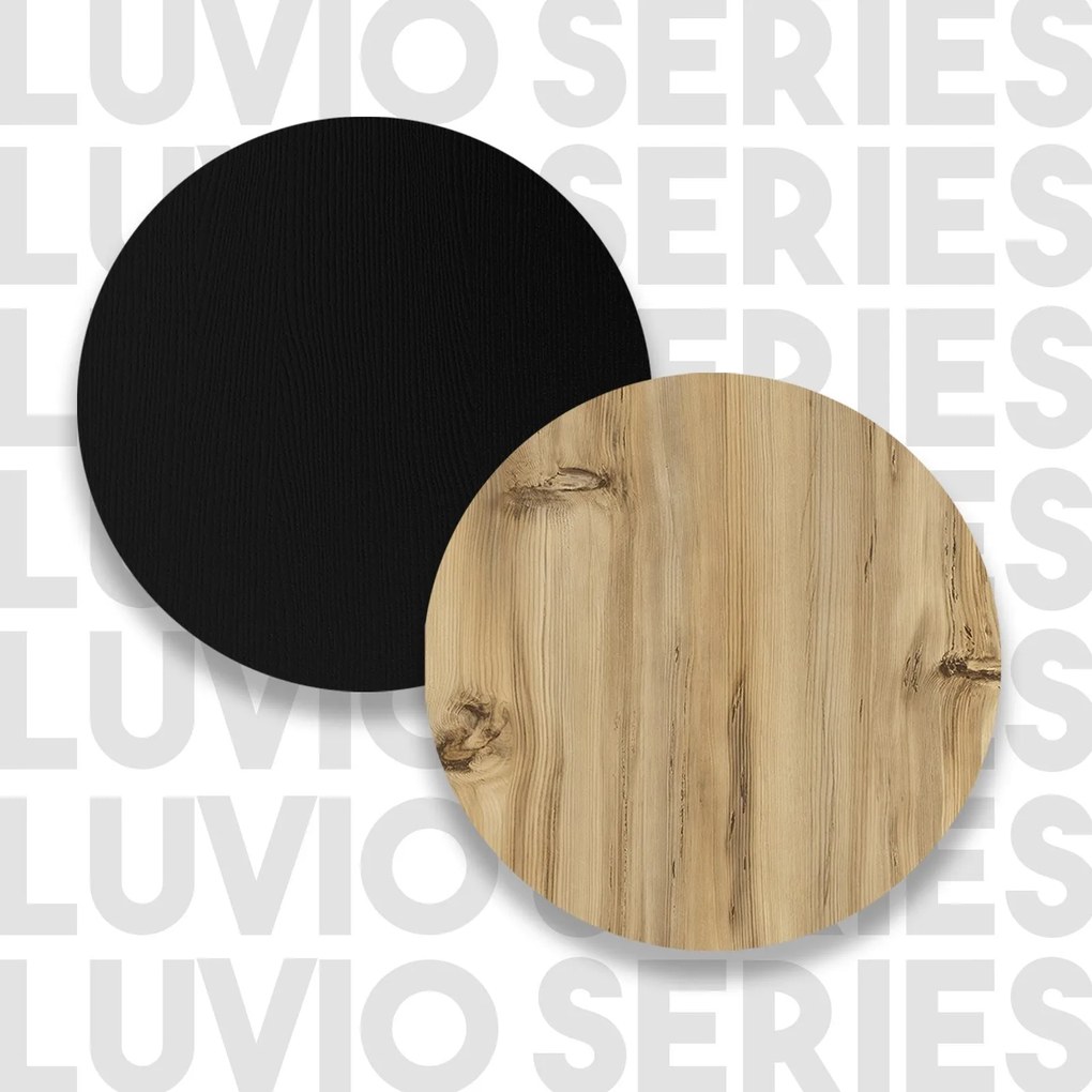 Aparador “Bravura” — 160x44,5x75,6 cm — Carvalho e Preto com Pernas Me