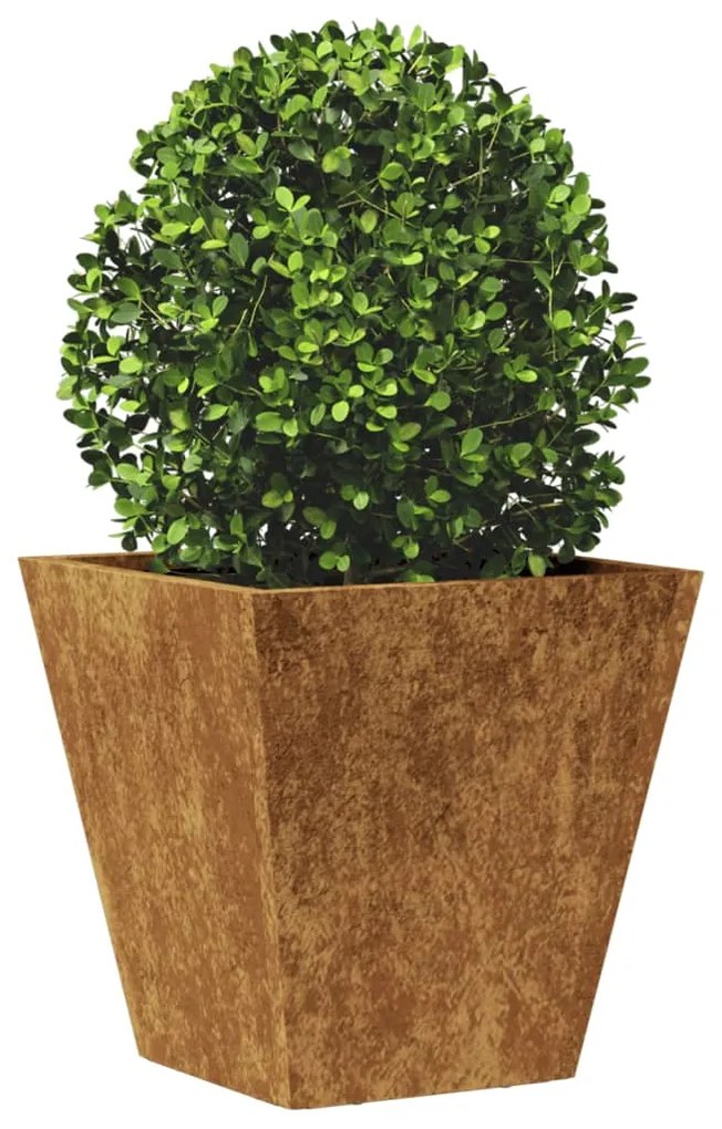 Garden Planters 2 pcs 30x30x30 cm aço resistente às intempéries