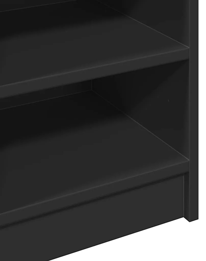 Armário de lavatório 90x29x55 cm derivados de madeira preto