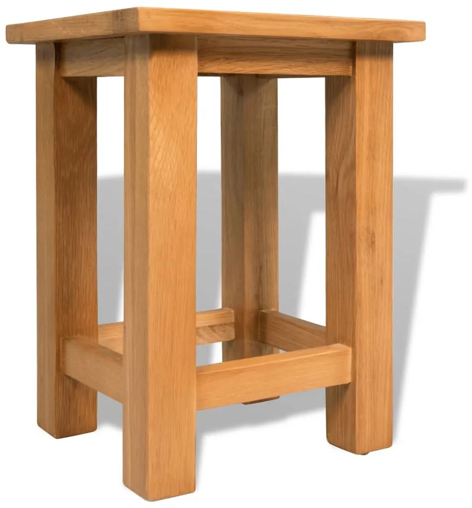 Mesa de apoio 27x24x37 cm madeira de carvalho maciça