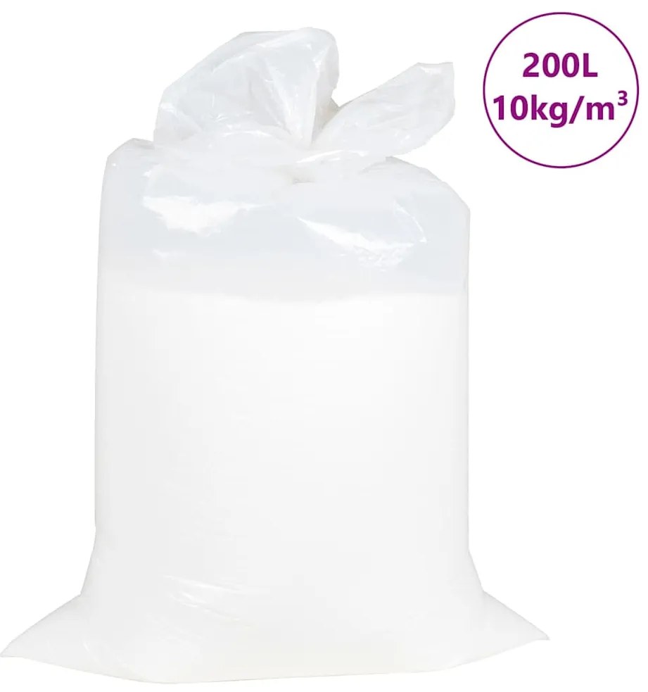 vidaXL Enchimento de pufe EPS 200 L branco 10 kg/m³