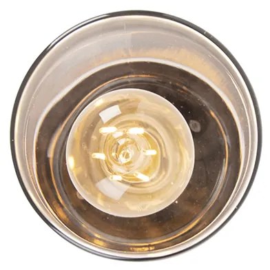 Candeeiro de teto moderno preto 22,6 cm IP44 - Jarra