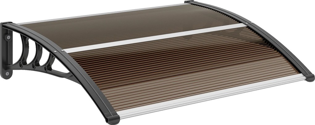 Outsunny Toldo para Porta 120 x 75 cm - Cobertura em Policarbonato | Aosom Portugal